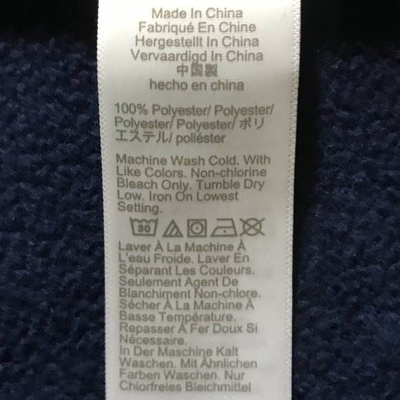 J. Crew Factory Sherpa Button-Front Tunic in Antique Navy - Picture 5 of 12